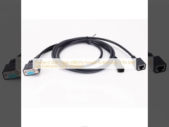 Flexible D SUB Kabels DB9 Pin Vrouwelijk tot RJ45 En 3 Pin DIN Jack Verlengkabel Beschermd