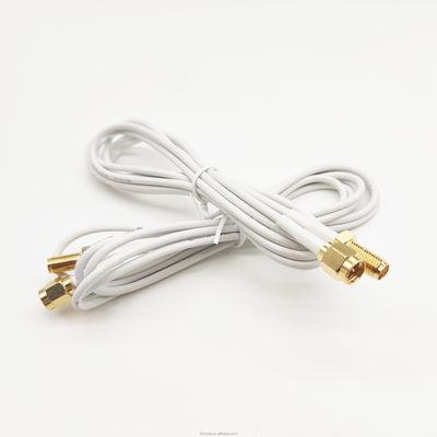 Hoogfrequente RF-coaxiale kabel SMA Man tot RP SMA Vrouwelijke rechthoekverlenging