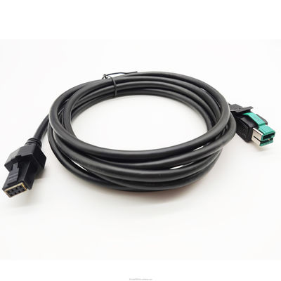 12V 24V aangedreven USB-printerkabel 12V tot 2X48P 1M-5M UL20276