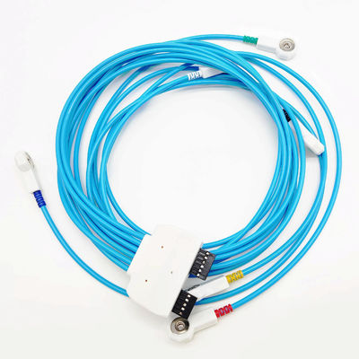 ECG medische kabels 4,0 mm ECG snap tot 2,54 connector medische draad