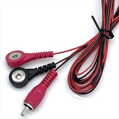 Medische kabel RCA tot knop snap Custom looddraad met knop snap connector elektrode