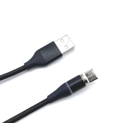 Magnetische USB-kabel 3 in 1 met USB 2.0-connector en flexibele PVC-jas op maat
